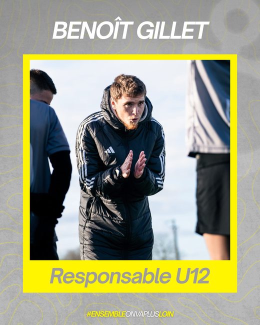 Benoît Gillet, responsable U12