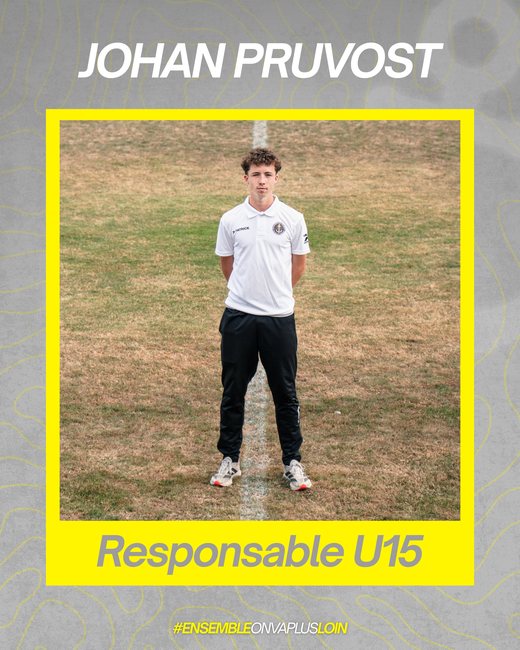 Johan Pruvost, responsable U15